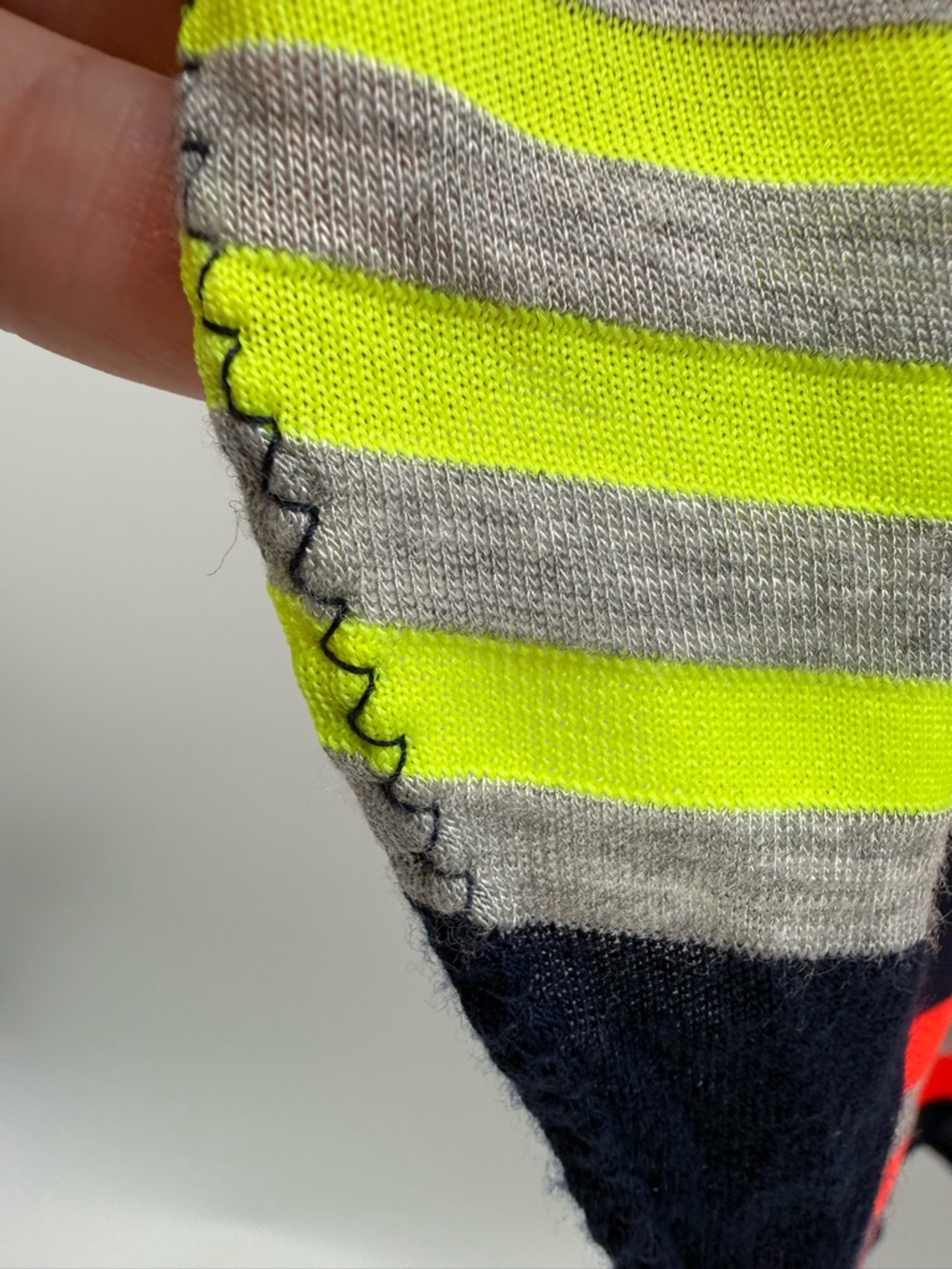 Marc by Marc Jacob’s lightweight neon stripe knit maxi skirt shaped hem size S - Picture 6 of 11